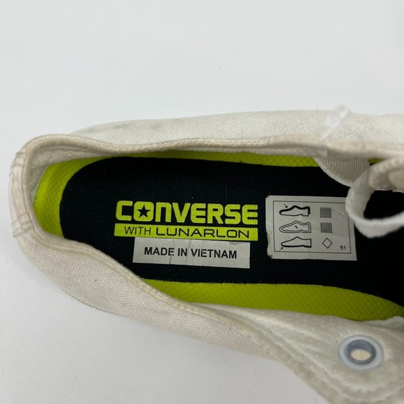 Converse Chuck Taylor II 150154C Low White Canvas Men's Size 8 Sneakers - Picture 11 of 11